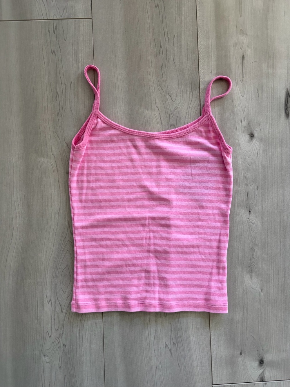 Brandy Melville Pink Striped Spaghetti Strap Tank BNWT